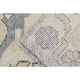1970s vintage Turkish hand-knotted wool cotton beige runner rug 93x301