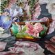 19th century French Art Nouveau planter in barbonite ceramic and m