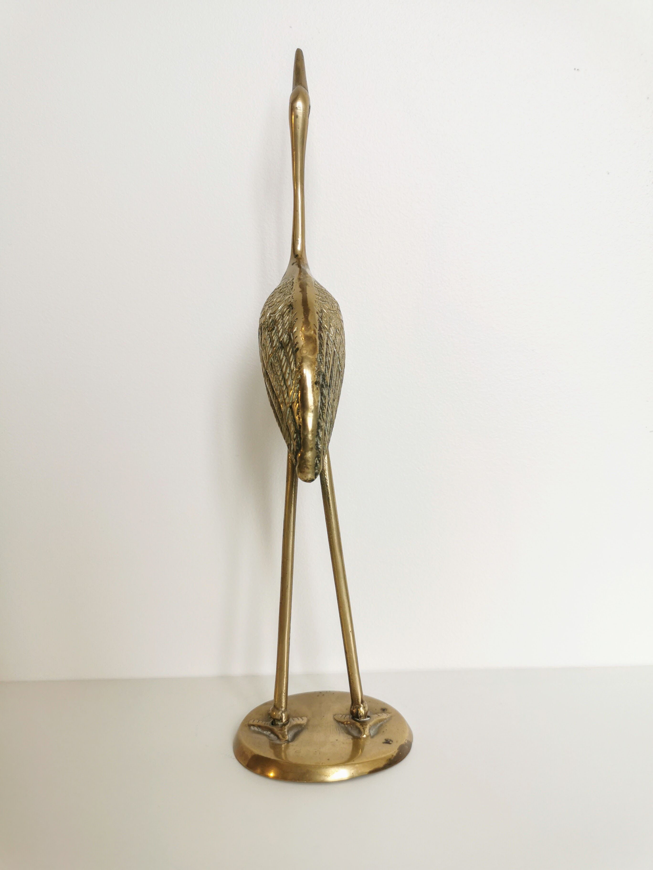 Héron en laiton 30cm