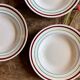 Set of 6 vintage deep plates, Gildas models