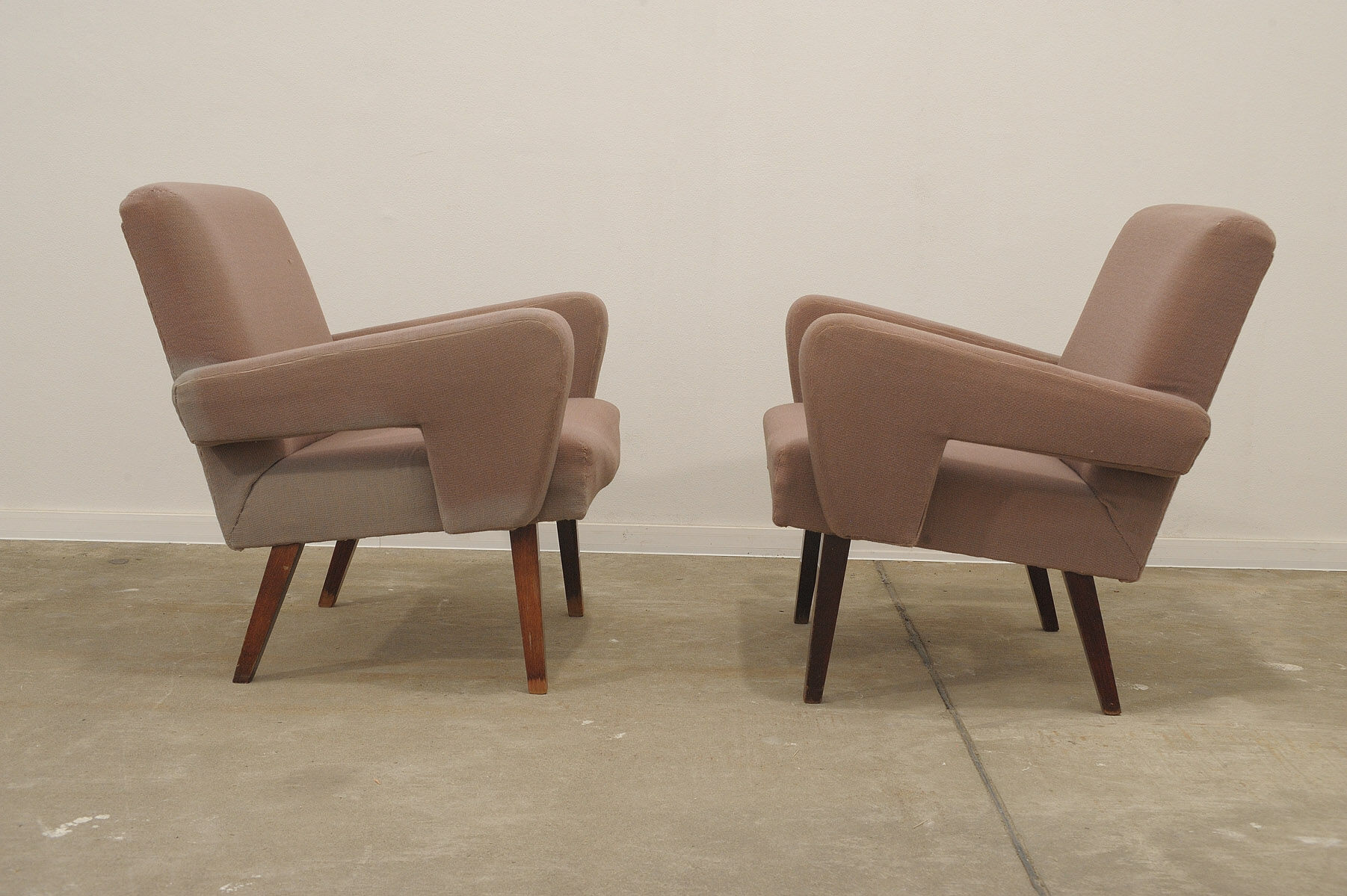 Paire de fauteuils Midcentury Jitona, années 1970, Tchécoslovaquie