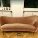 Sofa chaise sculptural Arc asymmetrical Swedish 50s/60s