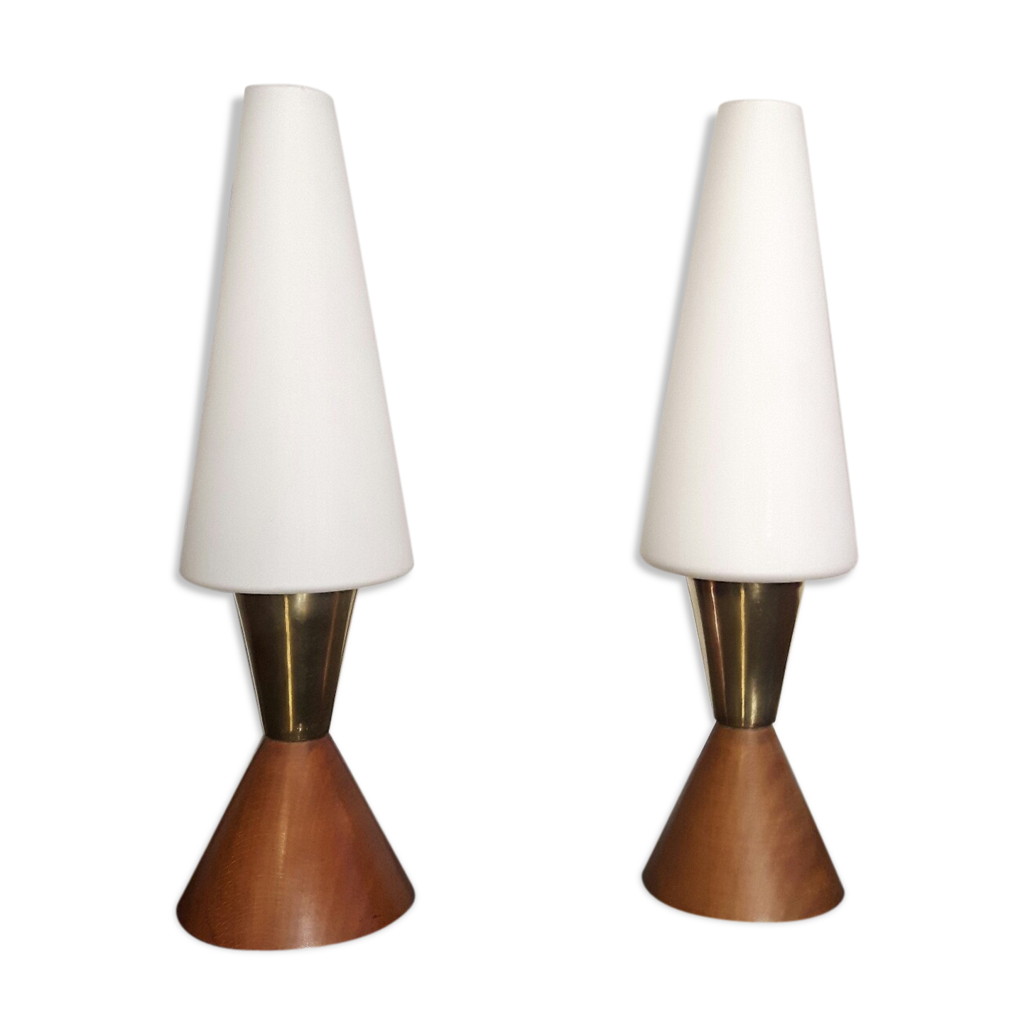 Pair of Scandinavian lamps of the 1950s