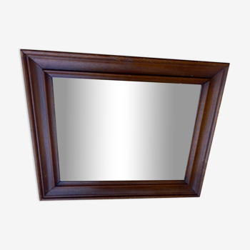 Rectangular wood mirror