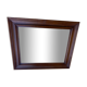 Rectangular wood mirror