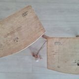 Paire de tabourets anciens tripodes