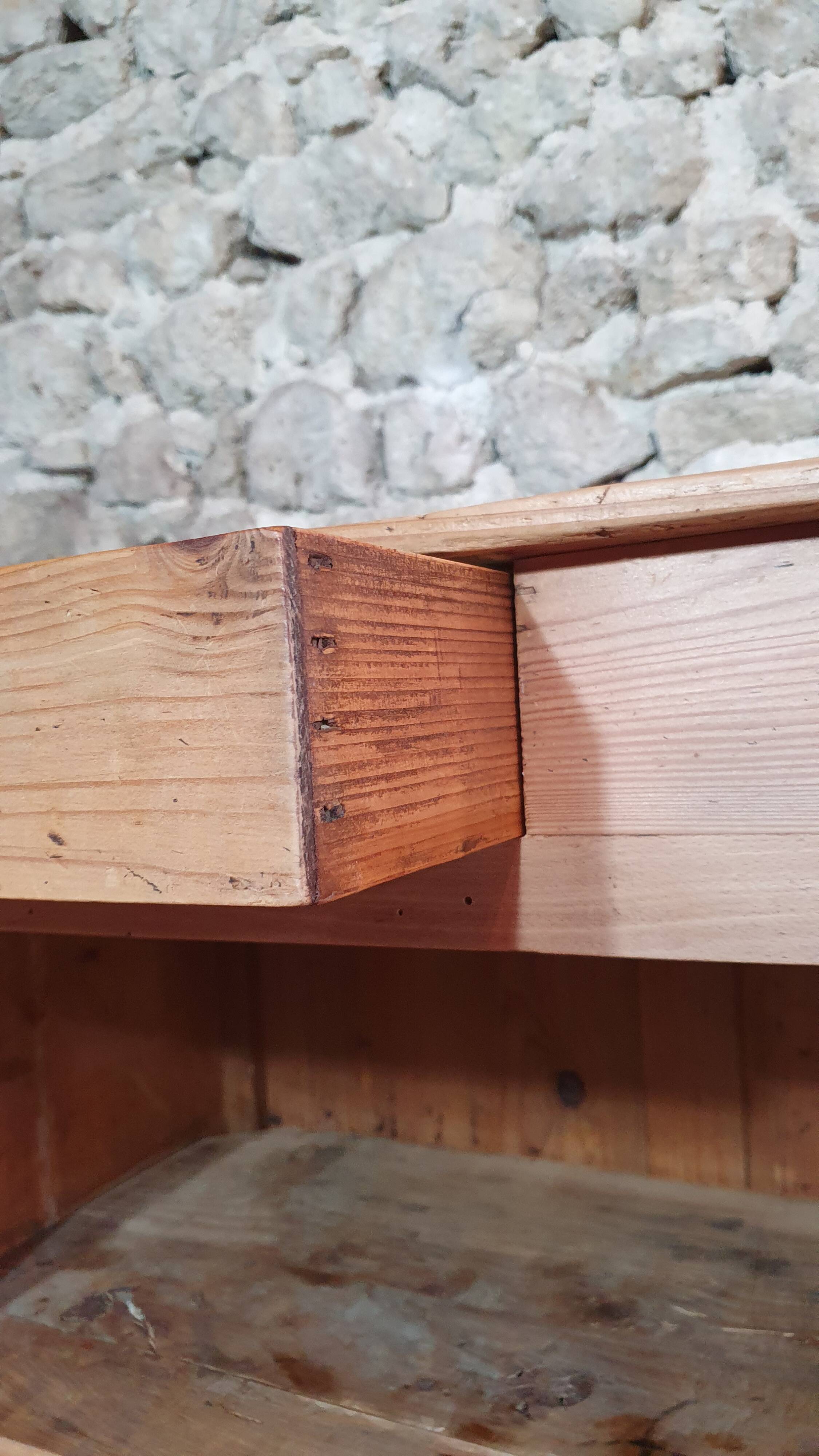 Antique pine sideboard, France