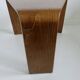 Table basse scandinave en bois cintré années 70