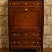 Mahogany drop-leaf secretary – Louis XVI period