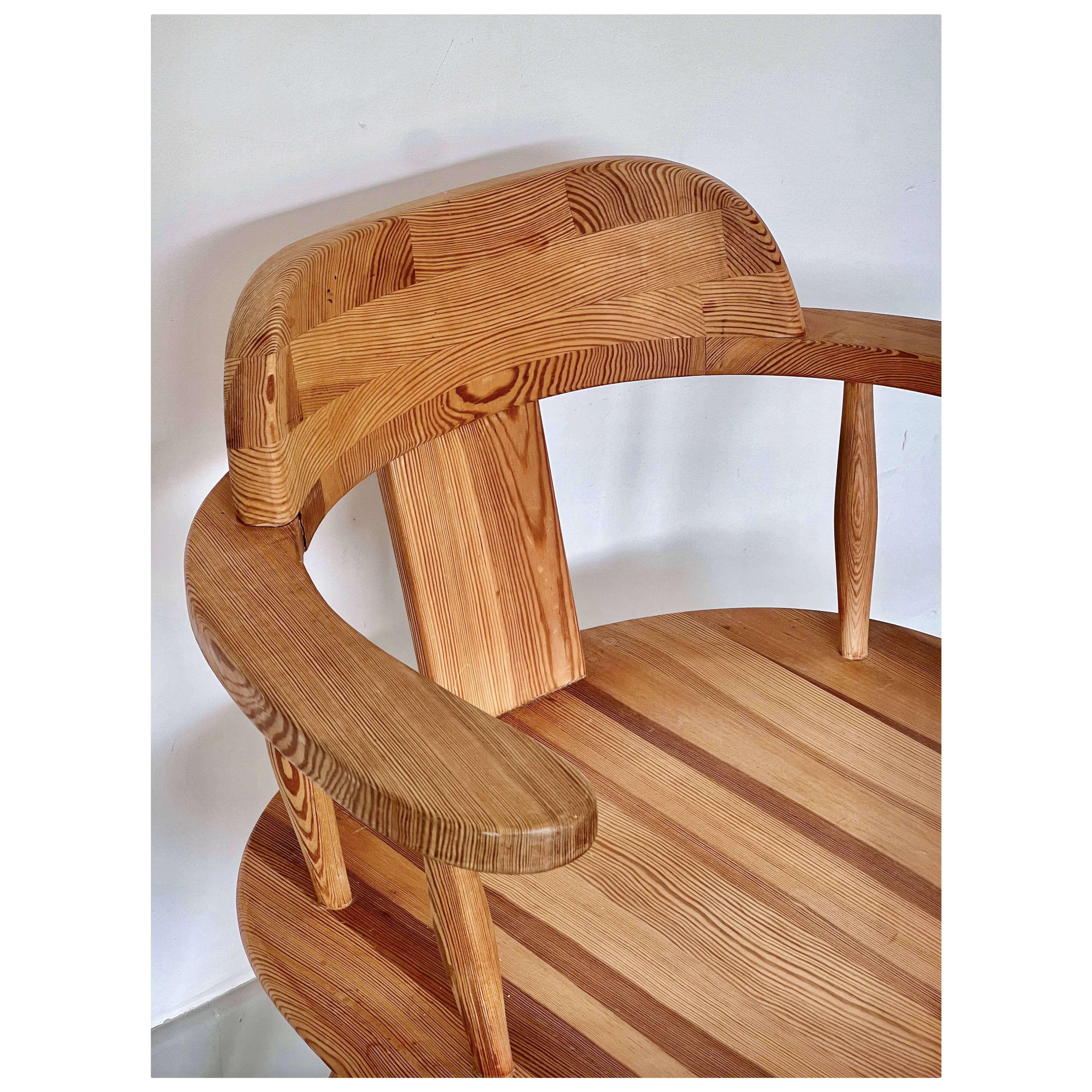 Scandinavian pine chair, By Asko, Finland, 1970s