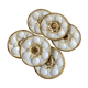 Set of 6 Oyster Plates Longchamp years 50-60