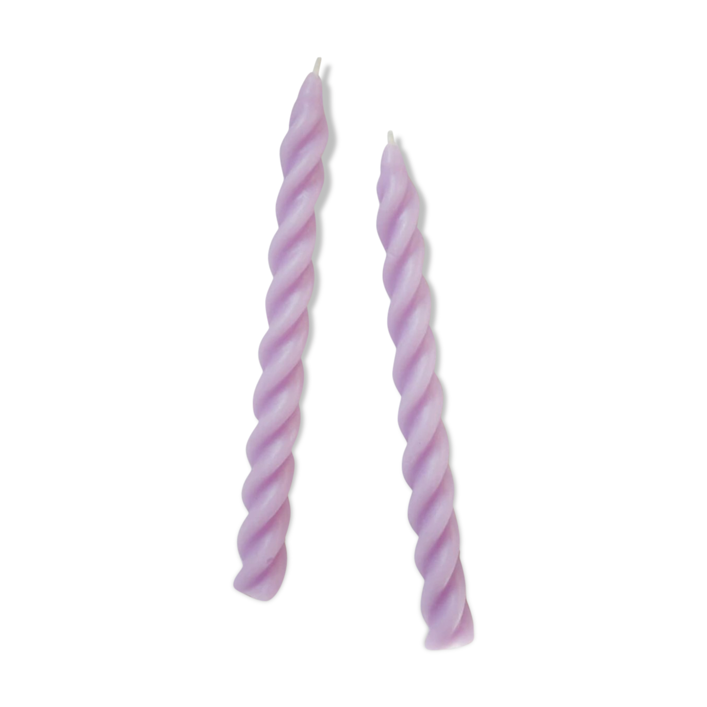 Duo of candle candles candles in purple beeswax