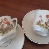 Dinette ancienne en porcelaine