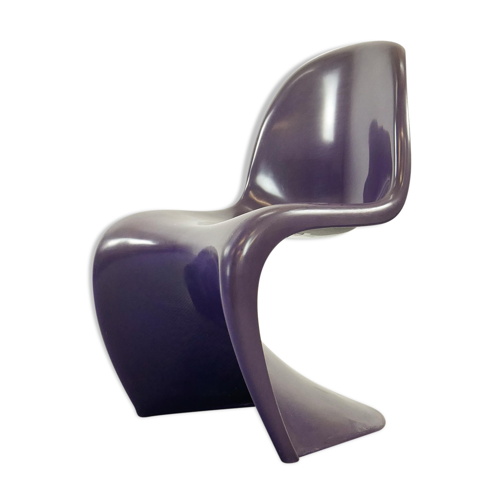 Chaise panton en violette par Verner Panton pour Fehlbaum / Hermann ...