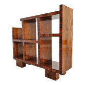 Small Art Deco library in walnut veneer.