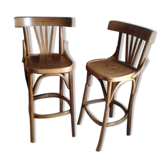 Pair of bar high chairs