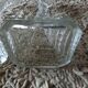 Pair of glass candle holders