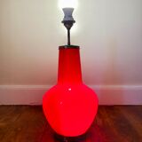Backlit red lamp foot 1980