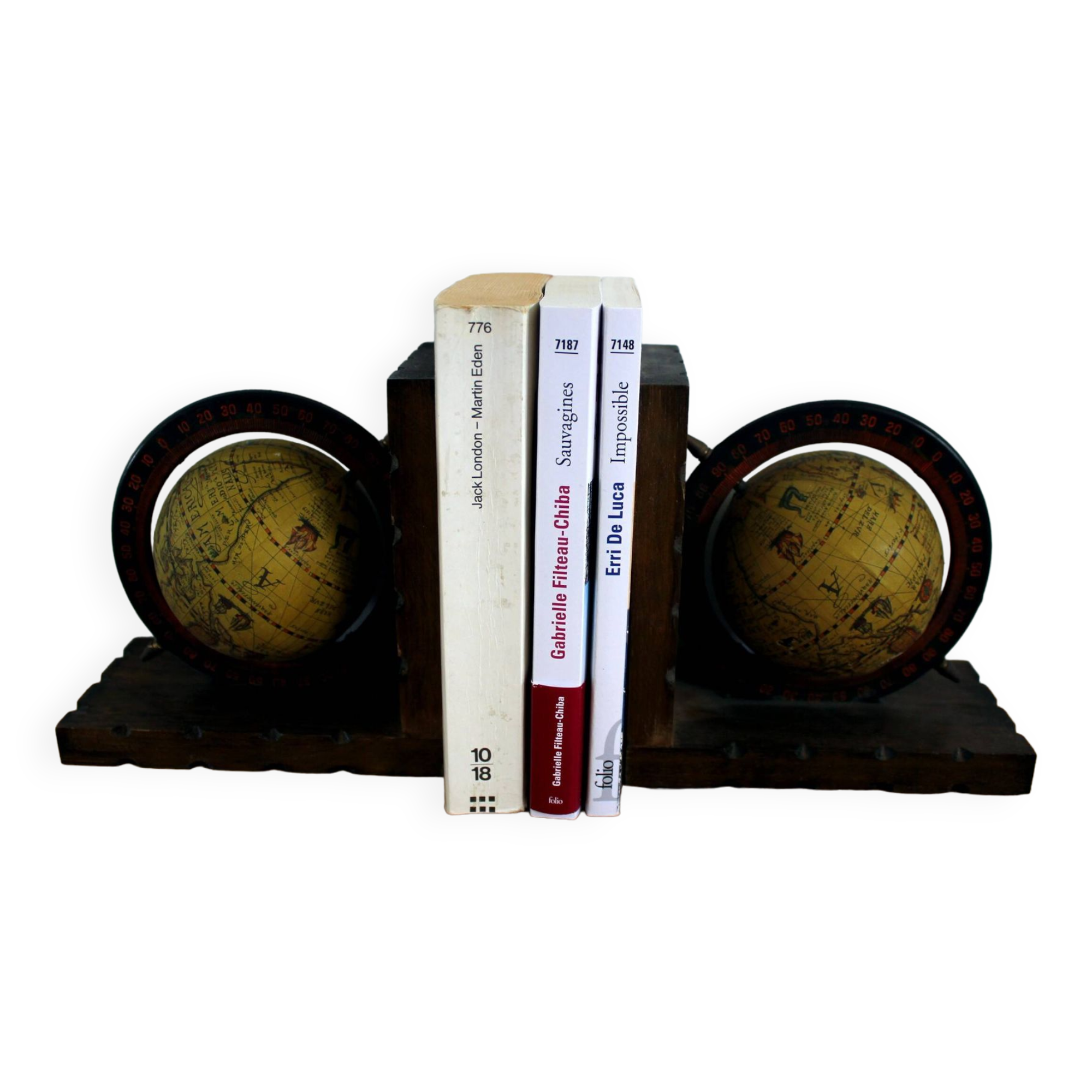 Terrestrial globe bookend