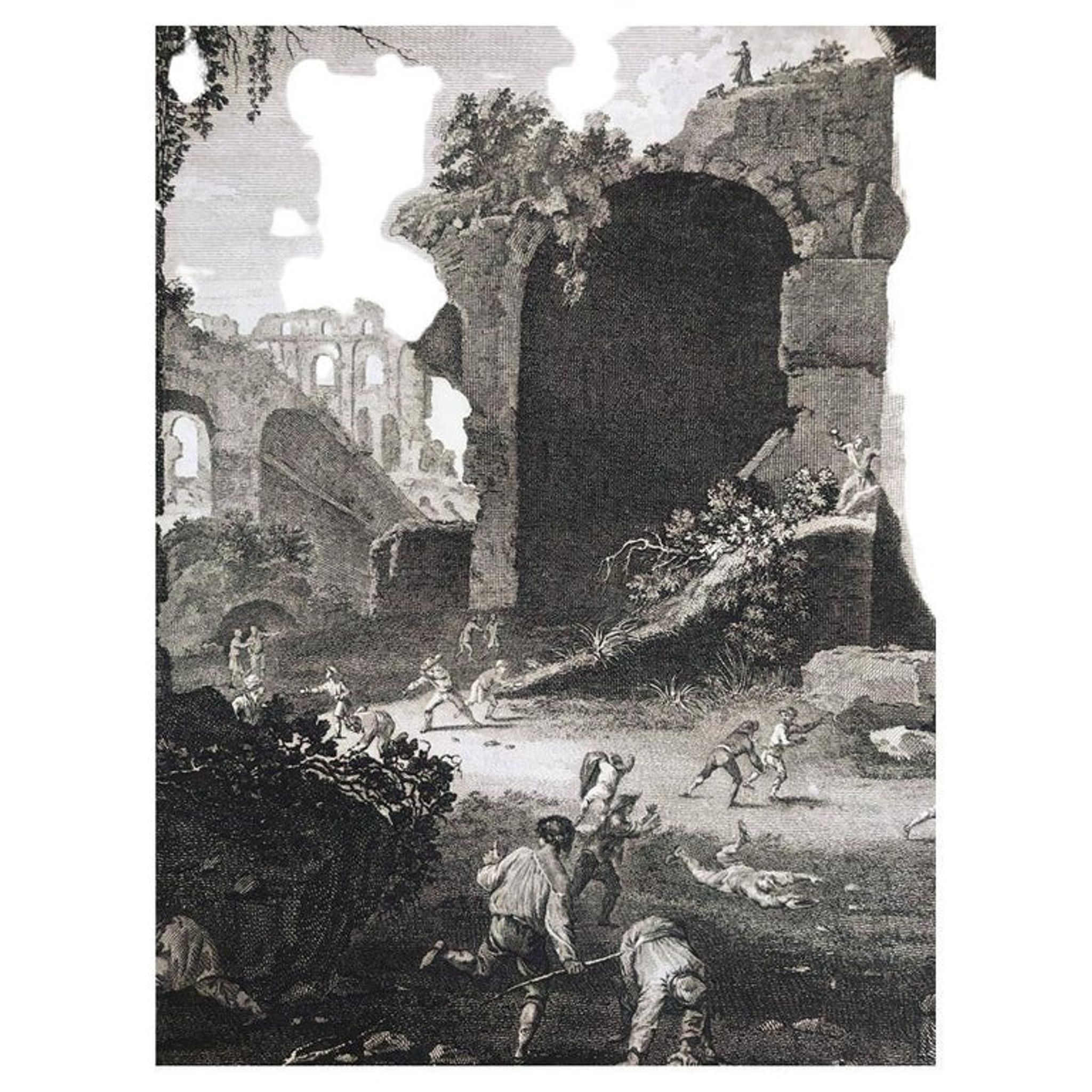 Pieter Van Laer, Les Enfants, gravure, XVIIIème siècle