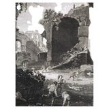 Pieter Van Laer, The Children, engraving, eighteenth century