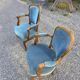 Pair of Louis XV style cabriolet armchairs