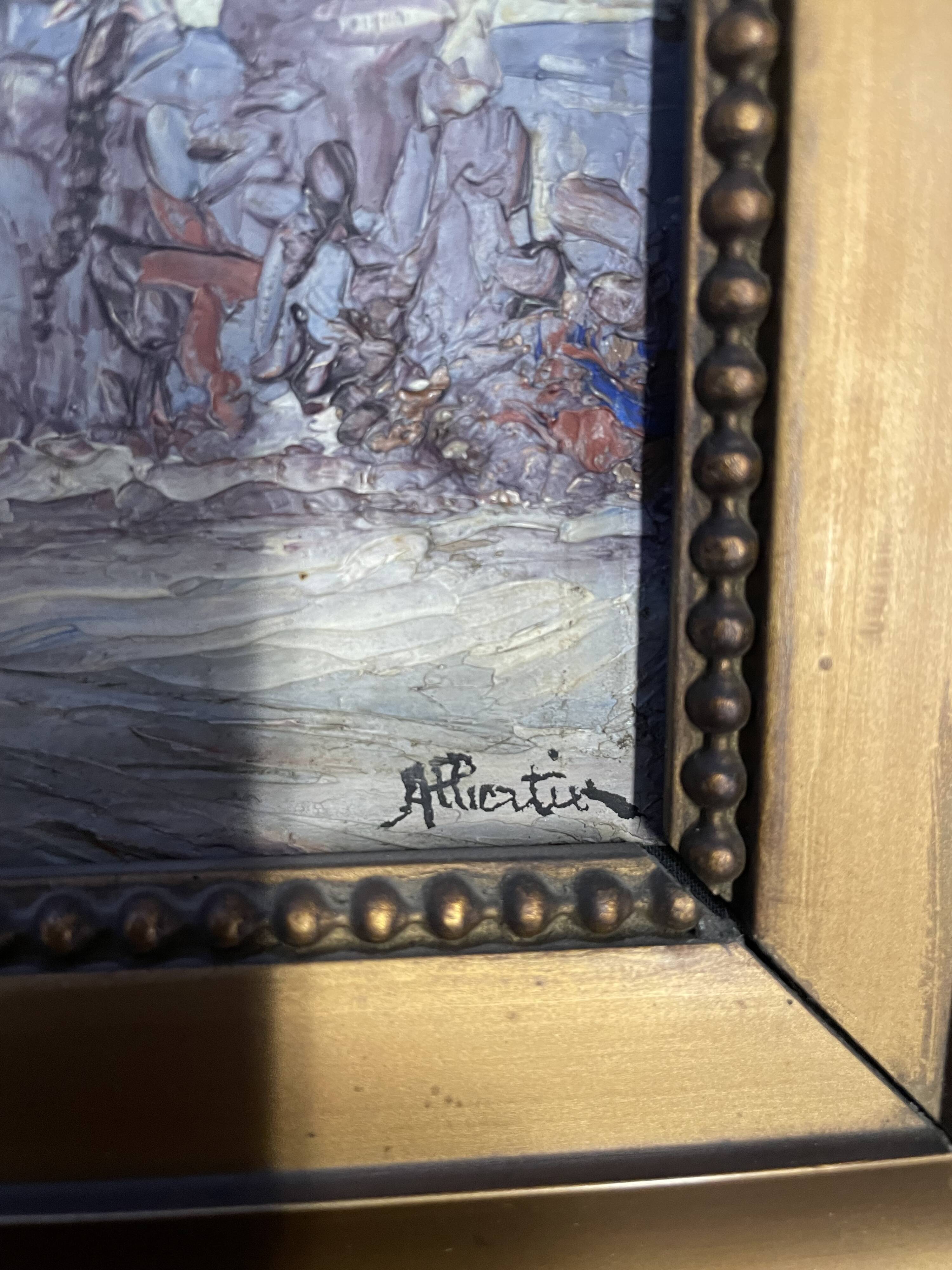 Painting signed Albertin 1867-1933
