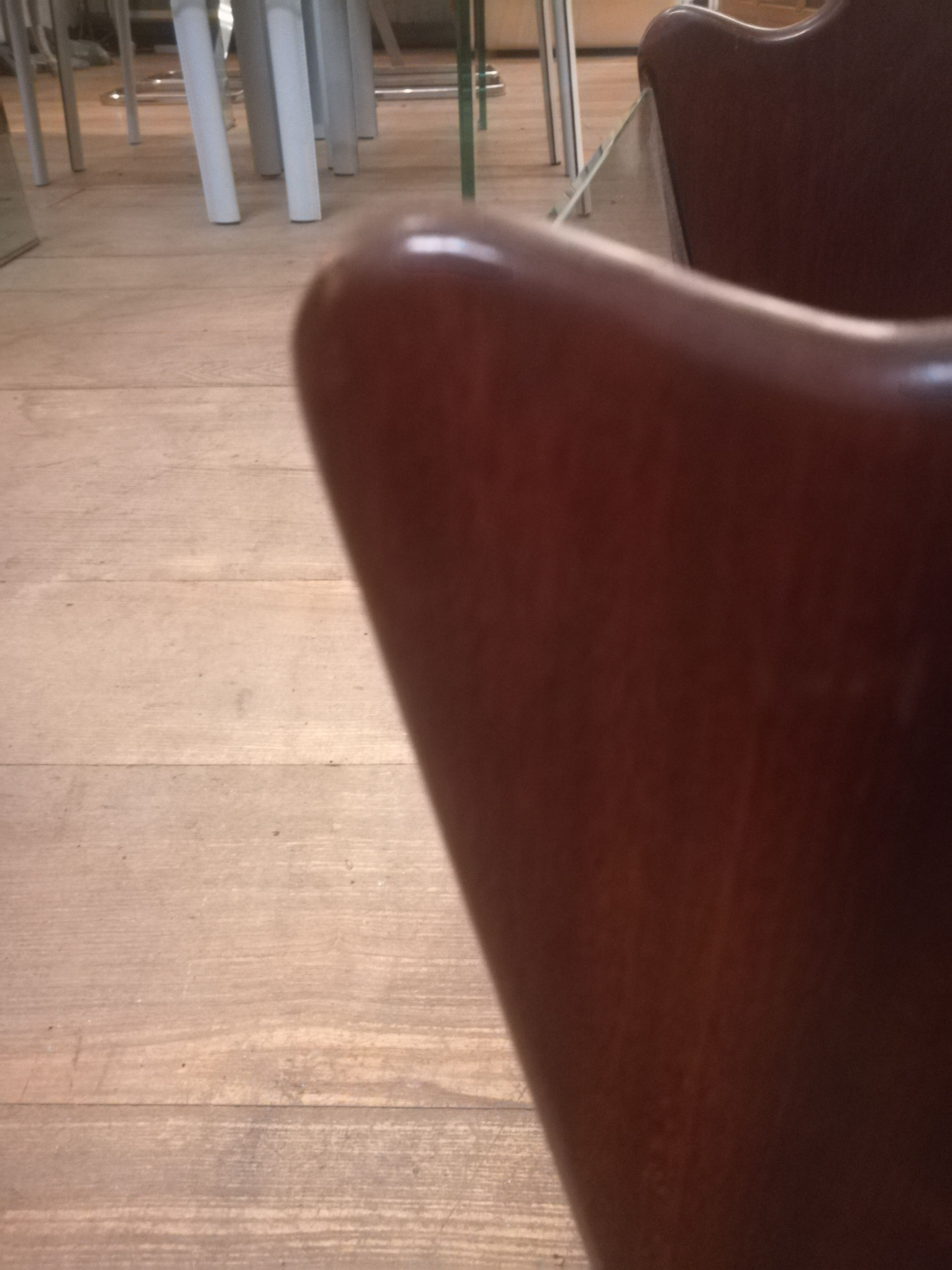 Teak and brass magazine holders