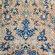 Tapis Persan Vintage Tissé Main, Motif Floral, Laine Beige & Bleu,301x414Cm
