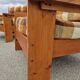Pair of brutalist pine armchairs circa 1960