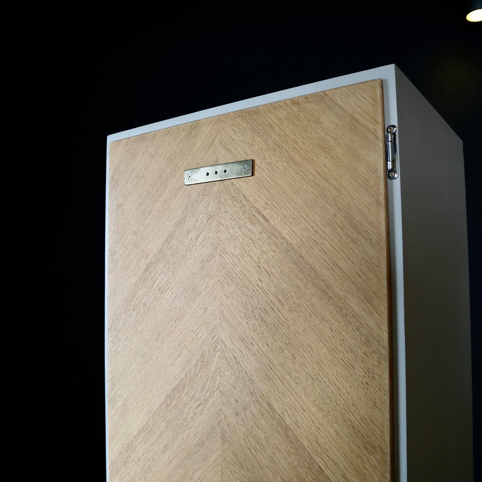 Restored Scandinavian column cabinet