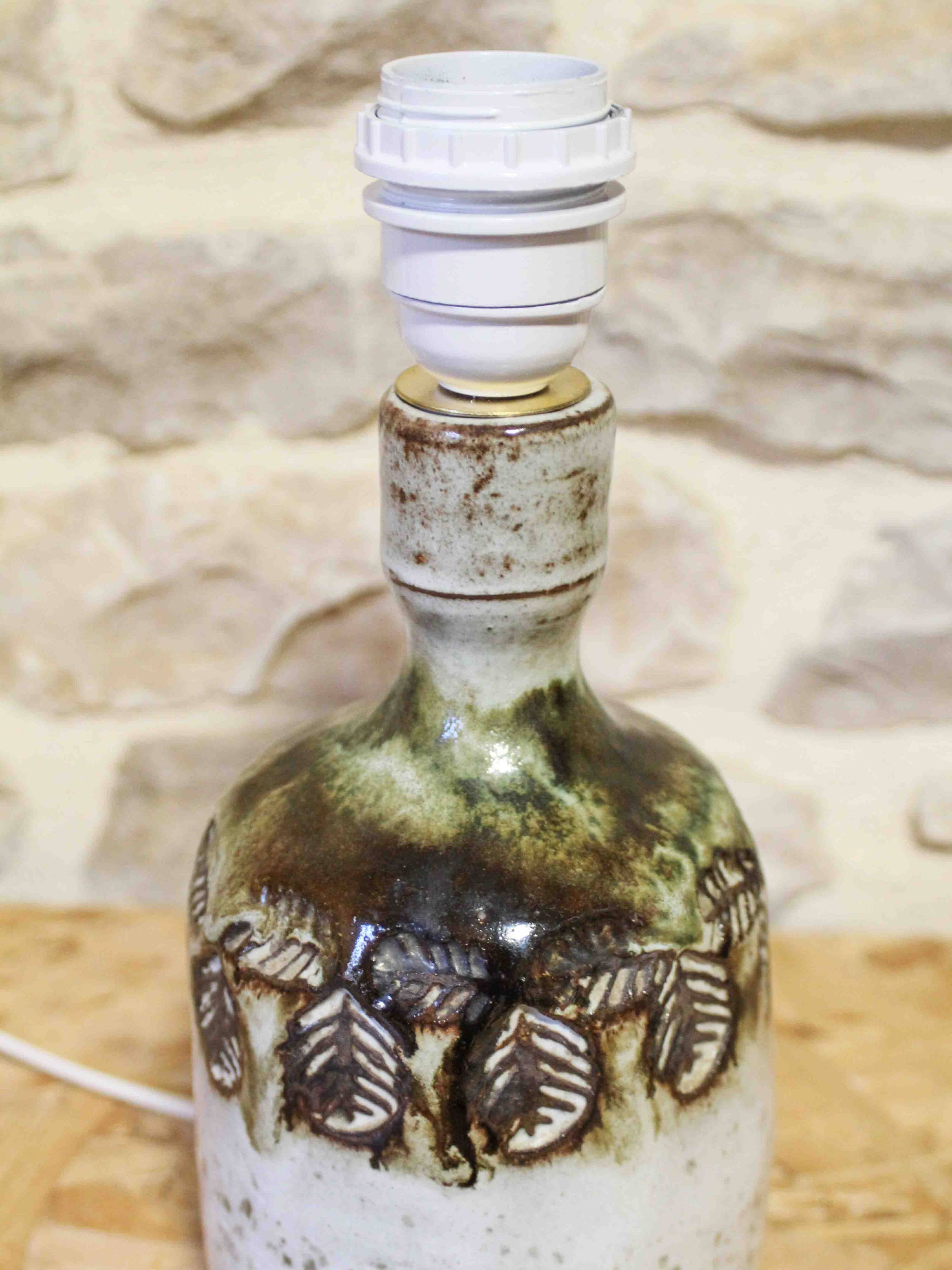 Pied de lampe en grès Albert Thiry