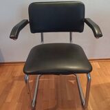 Office chair with a chrome design