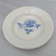 Lot of 2 hollow plates Digoin Sarreguemines model "blue rose"