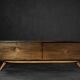 Mid-Century Scandinavian Classic Modern Birch Sideboard with Walnut Front, 1960s