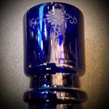 Pair of cobalt blue vases