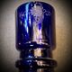 Pair of cobalt blue vases