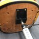 Vintage office chair in mustard yellow skai circa 1960