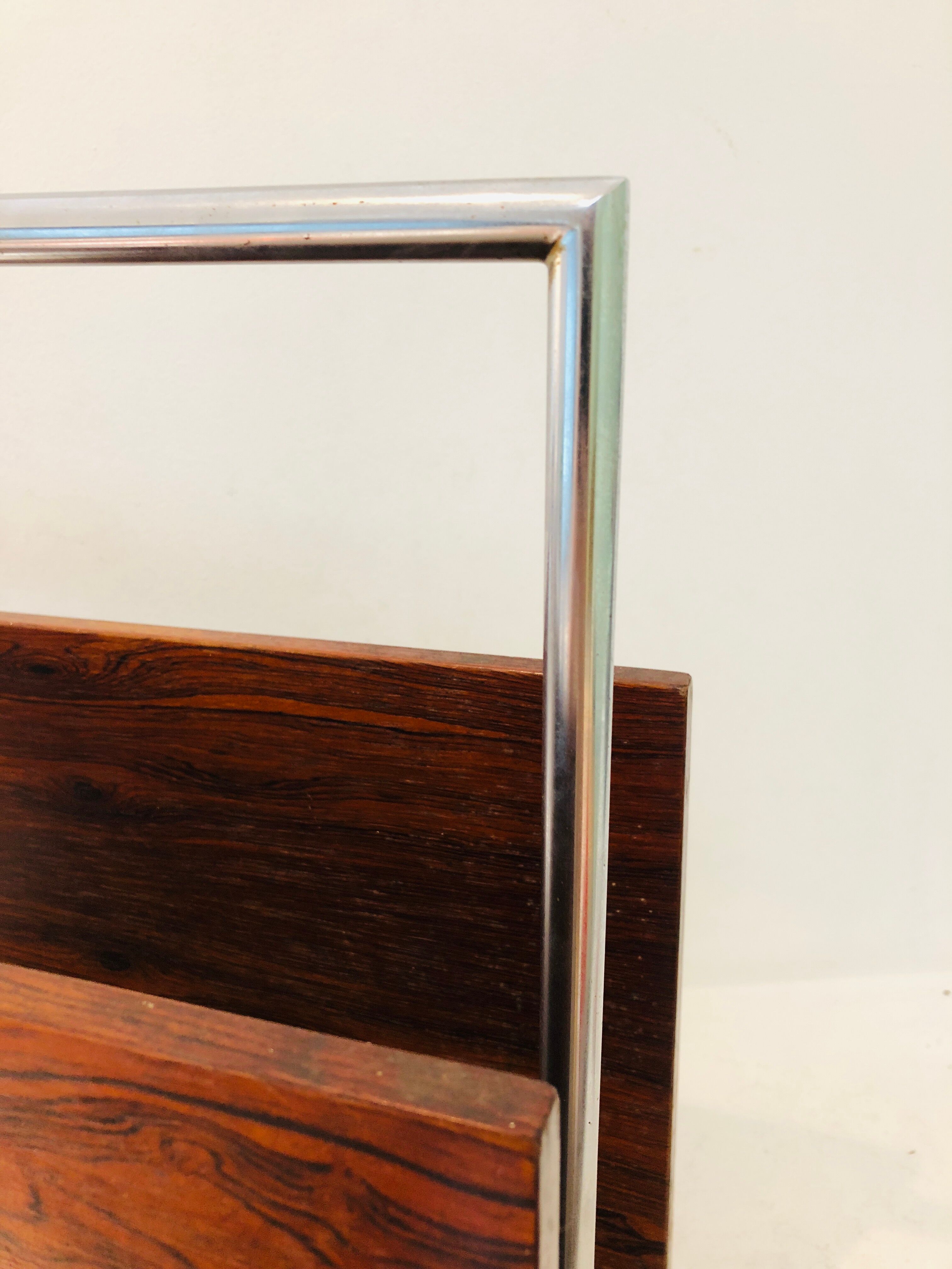 Porte revue rosewood and chrome, 1960