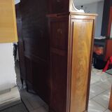 Ancien grand meuble cabinet louix xvi vitrine miroir