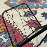 1960s floor lamp with three lights and its period lampshades.