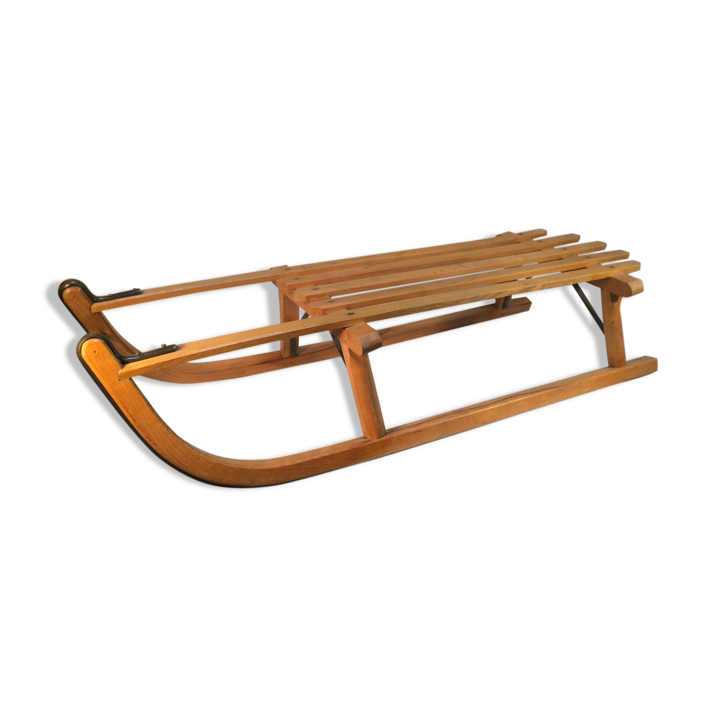 Traditional vintage wooden sled