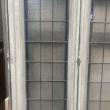 Art Deco stained glass transom window, circa 1900, 20th century