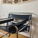 Wassily armchair by Marcel Breuer, midnight blue, Italian edition