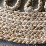 Round jute carpet