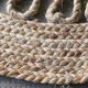 Round jute carpet