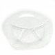 Appetizer platter, modernism, glass, design by J. Drost, Ząbkowice, Poland, 1970s