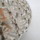 Mid-century ceiling light with glass flowers, France, 1960's