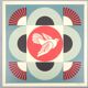 Shepard Fairey: Geometric Dove Blue, original signed silkscreen print