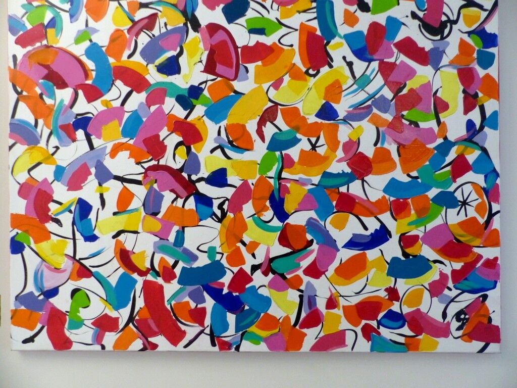 Claudia T abstract composition table, 2015, unique piece